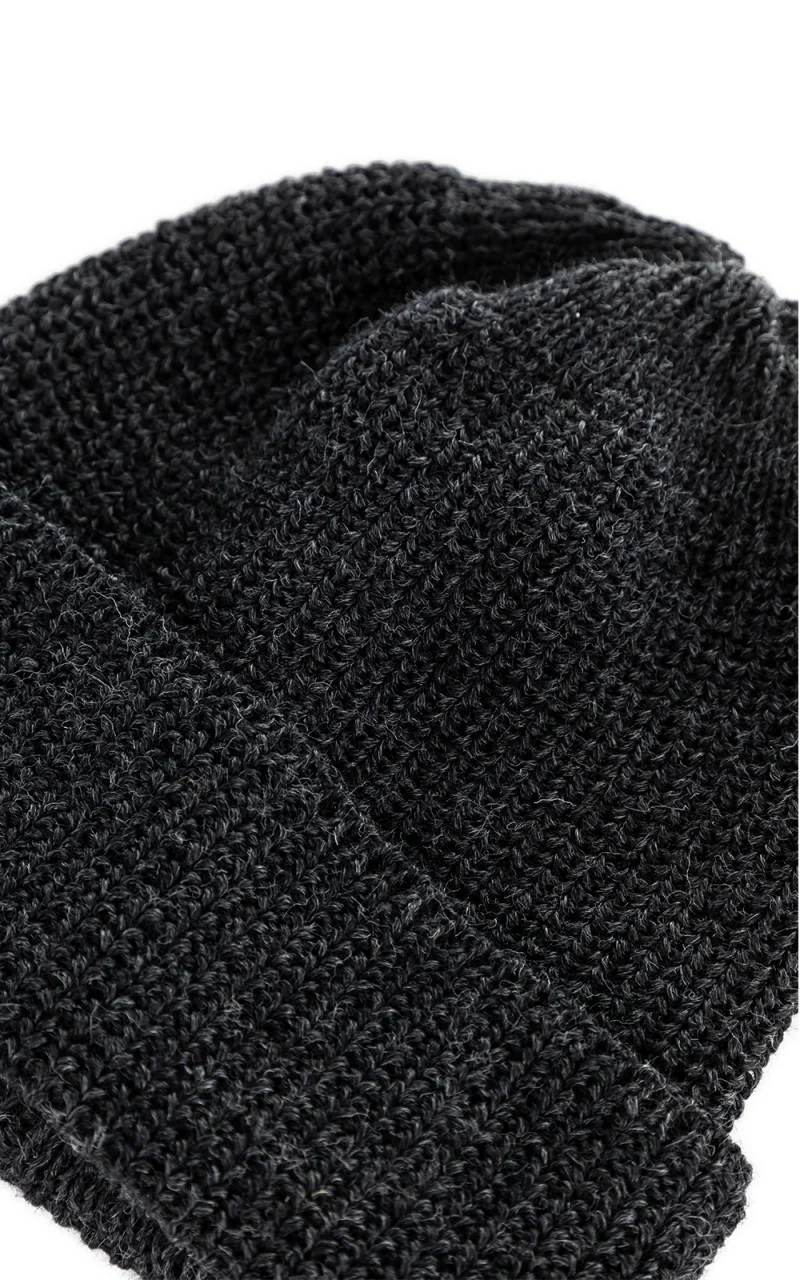 Leuchtfeuer-Strickwaren Borkum Knit Wool Beanie Anthracite - Image 3