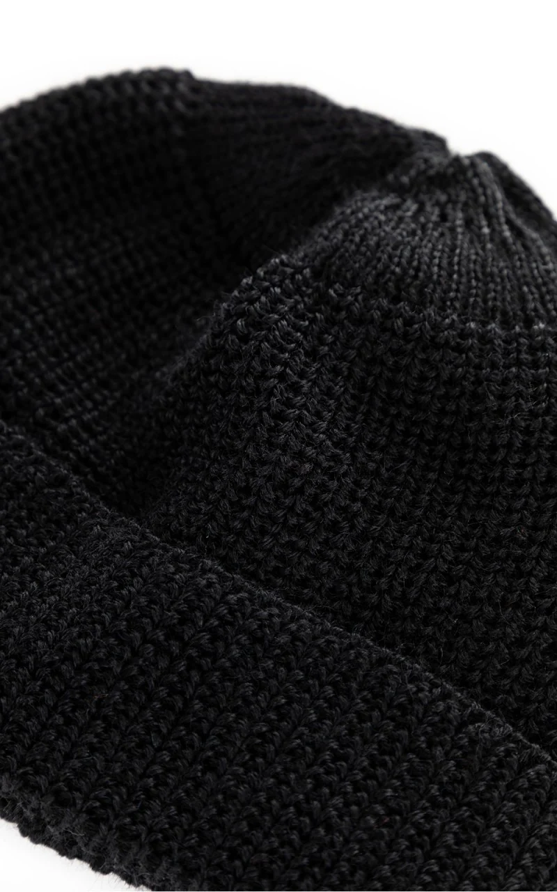 Leuchtfeuer-Strickwaren Leuchtfeuer Walfänger Knit Wool Beanie Black - Image 3