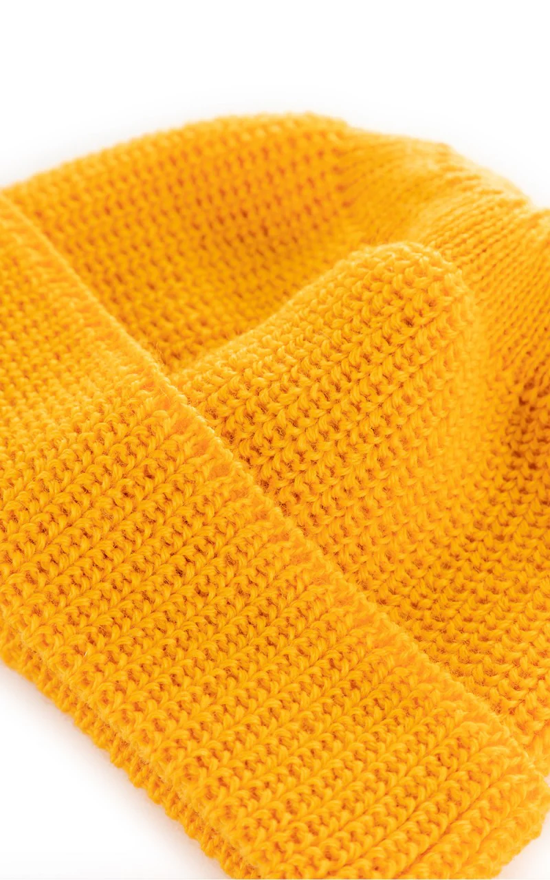 Leuchtfeuer-Strickwaren Leuchtfeuer Walfänger Knit Wool Beanie Yellow - Image 3
