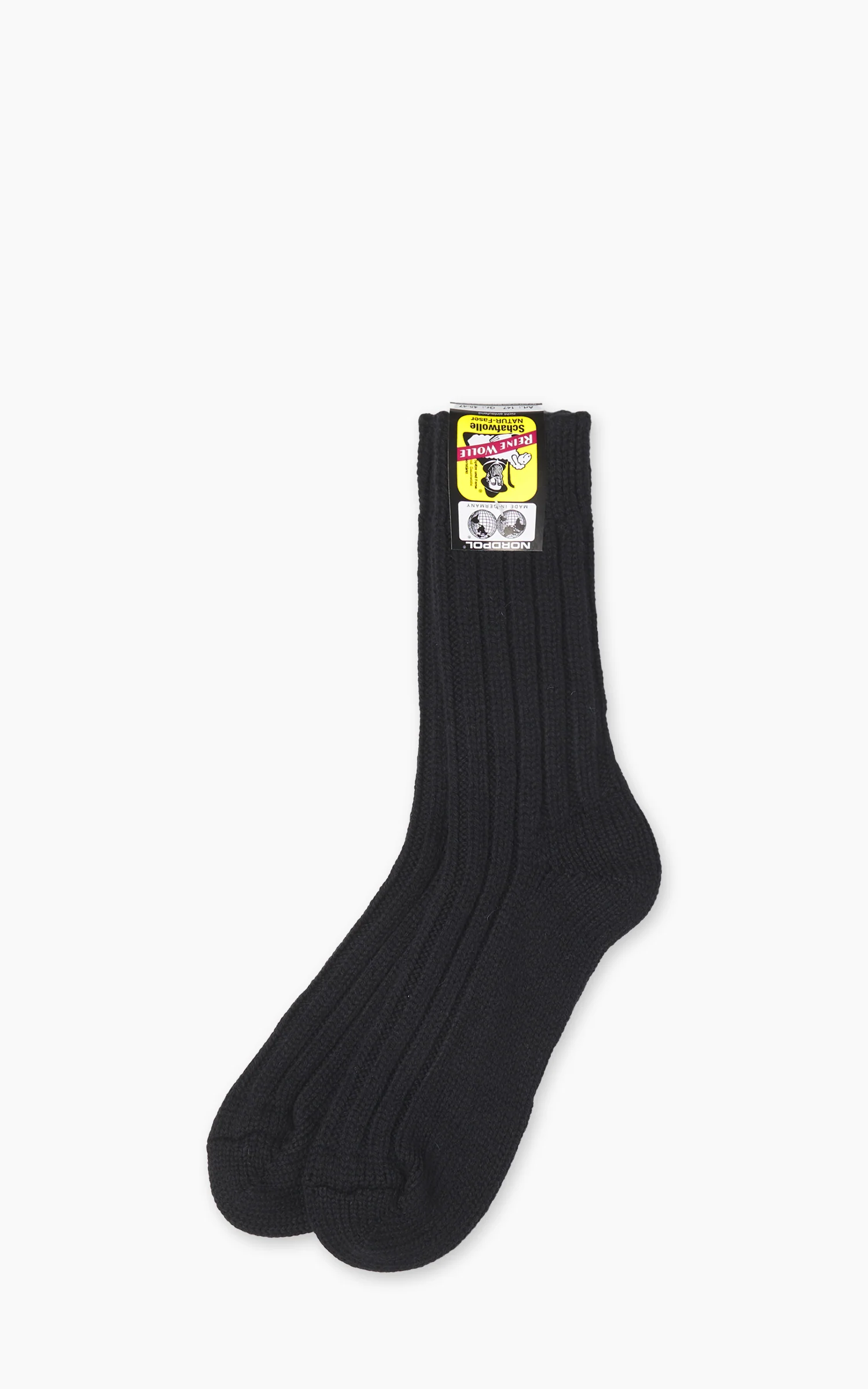 Leuchtfeuer-Strickwaren Sheep Wool Sock Black - Image 2