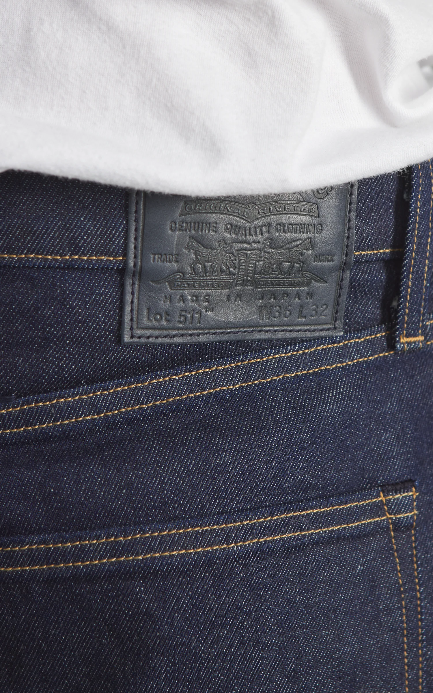 Levi's® Blue Tab™ MIJ 511™ Slim Jeans Rinse Blue - Image 7