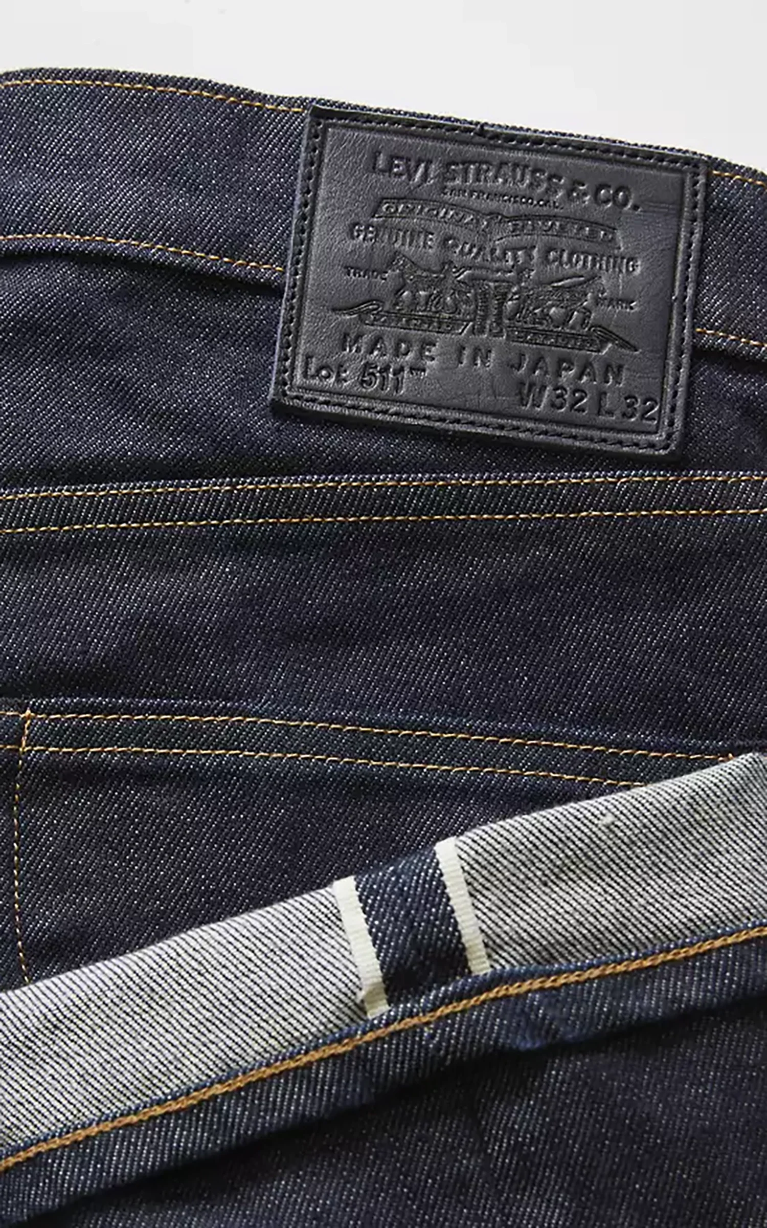 Levi's® Blue Tab™ MIJ 511™ Slim Jeans Rinse Blue - Image 8