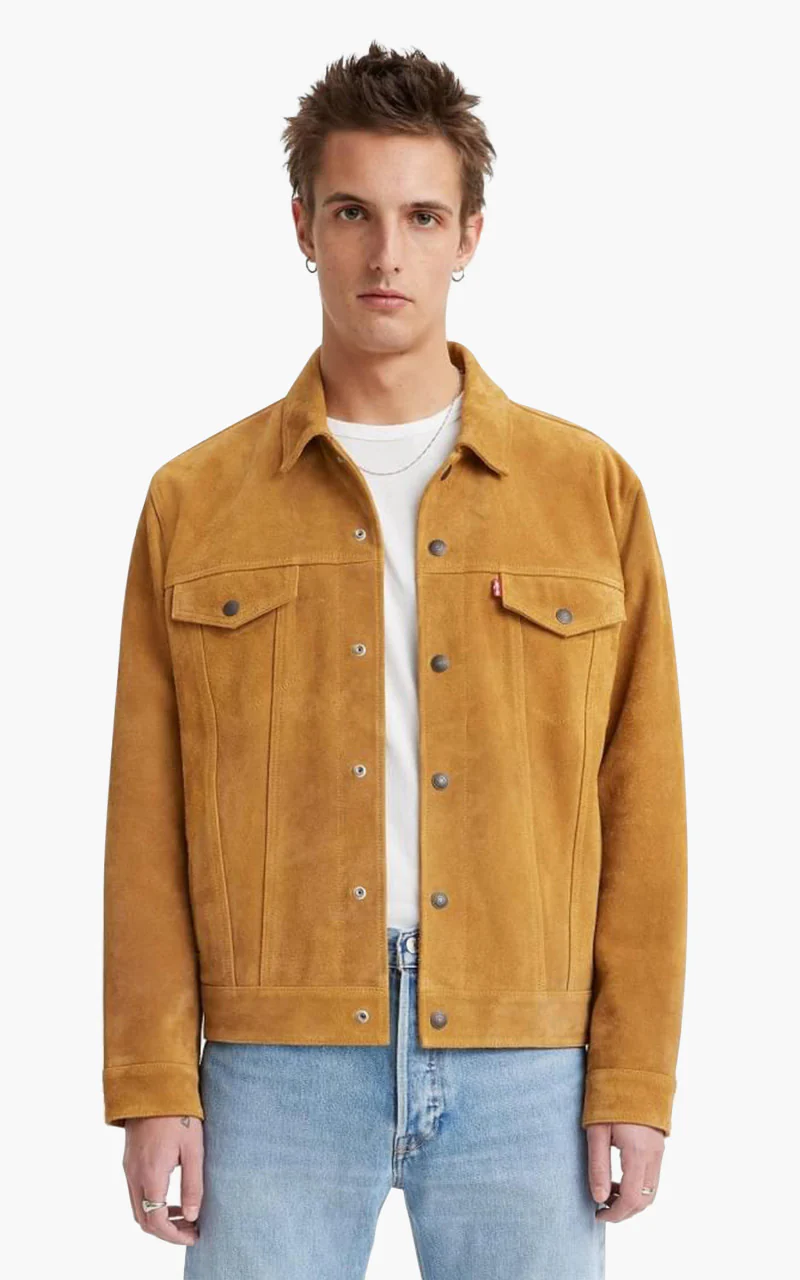 Levi's® Highland Suede Trucker Jacket Brown - Image 2
