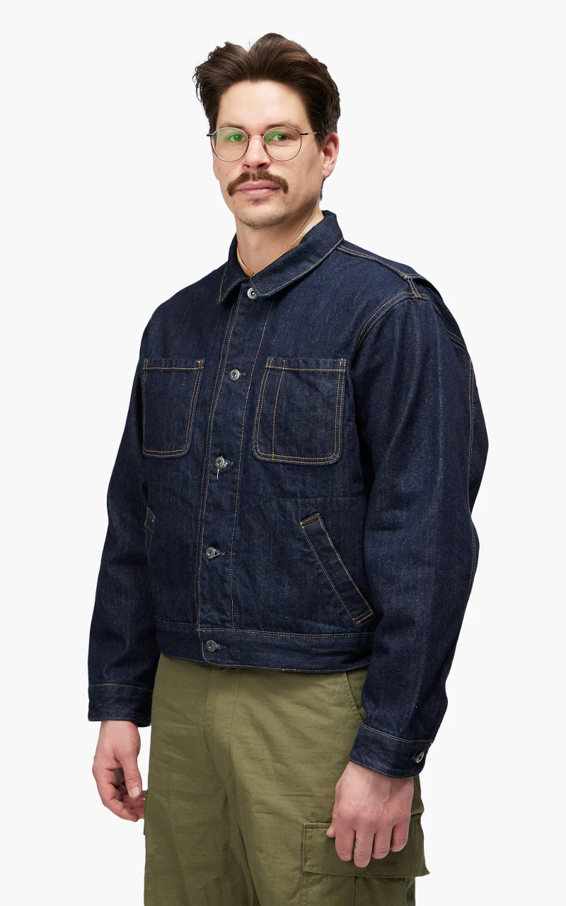 Levi's® Made & Crafted Utility Trucker Jacket Broadway Indigo Worn In - Image 4