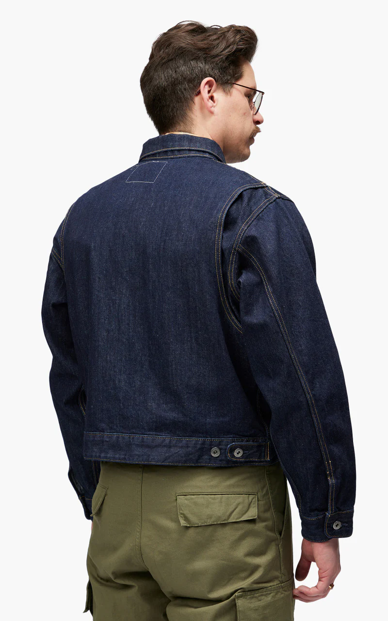 Levi's® Made & Crafted Utility Trucker Jacket Broadway Indigo Worn In - Image 6