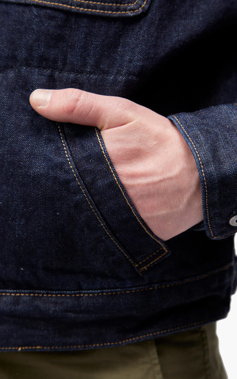 Levi's® Made & Crafted Utility Trucker Jacket Broadway Indigo Worn In - Image 8
