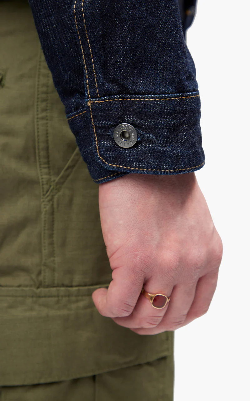 Levi's® Made & Crafted Utility Trucker Jacket Broadway Indigo Worn In - Image 9