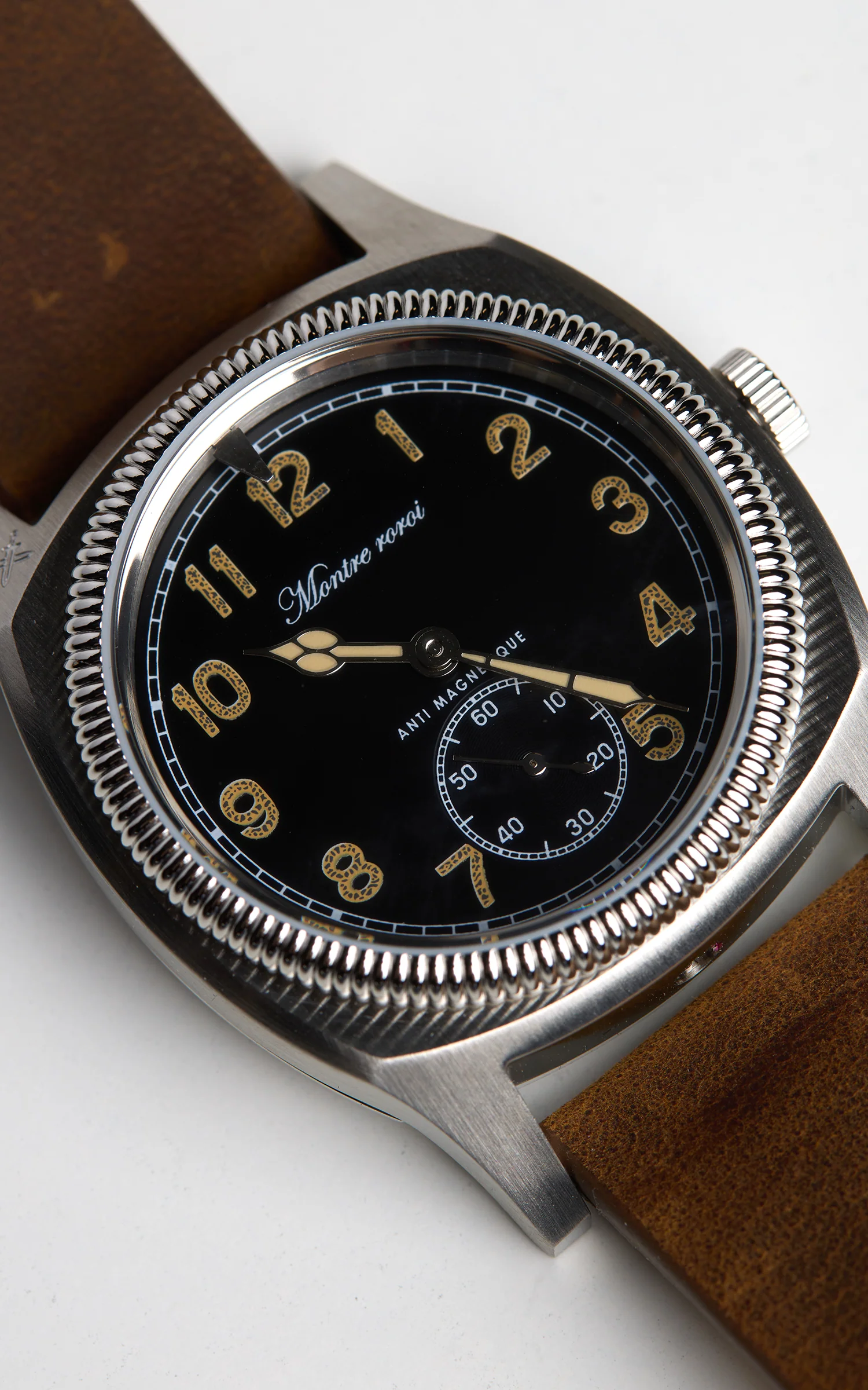 M.R.M.W. Majetek Big Turtle Small Second Leather Strap Black - Image 2