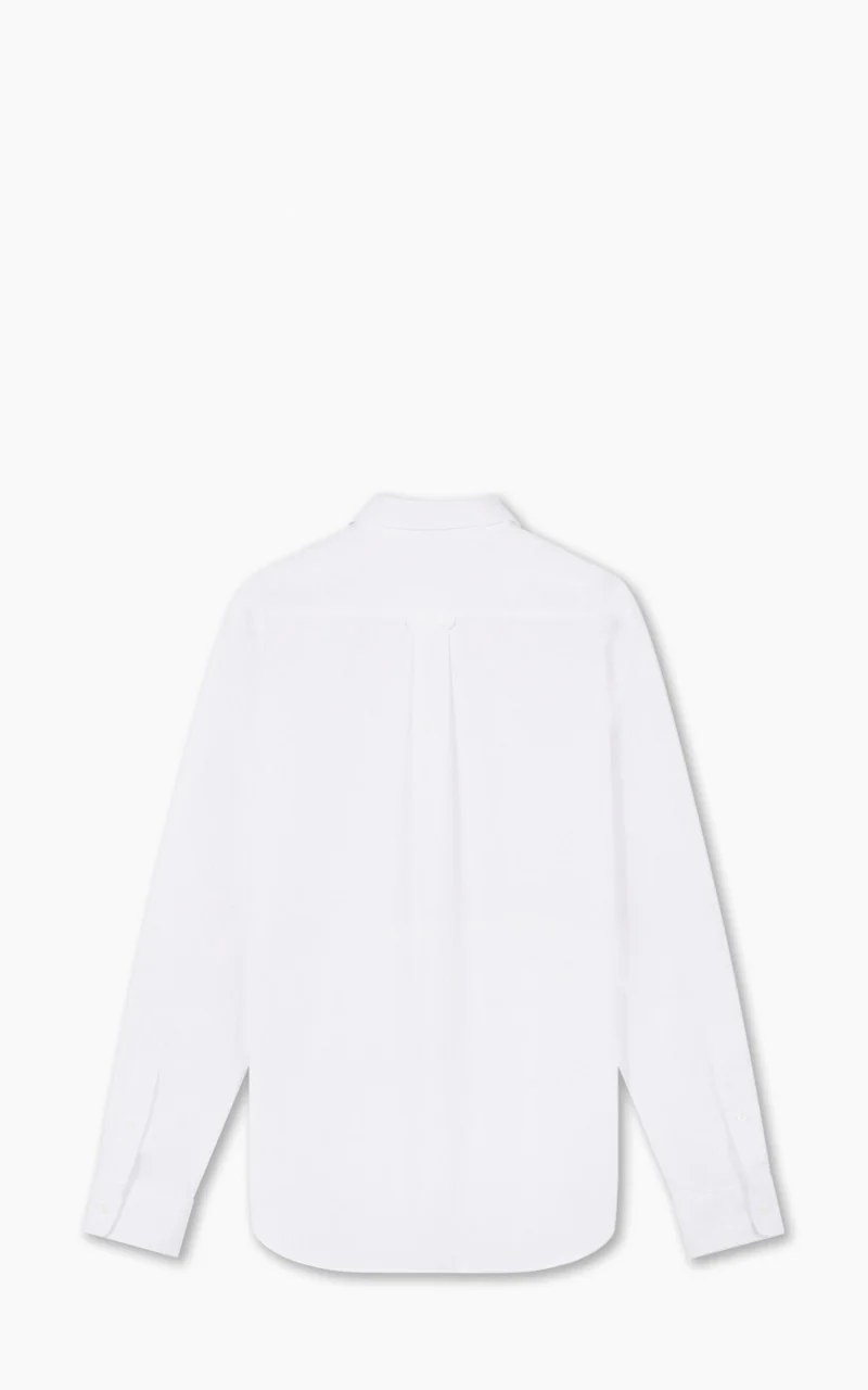 Maison Kitsuné Baby Fox Patch Classic Shirt Cotton Poplin White - Image 3