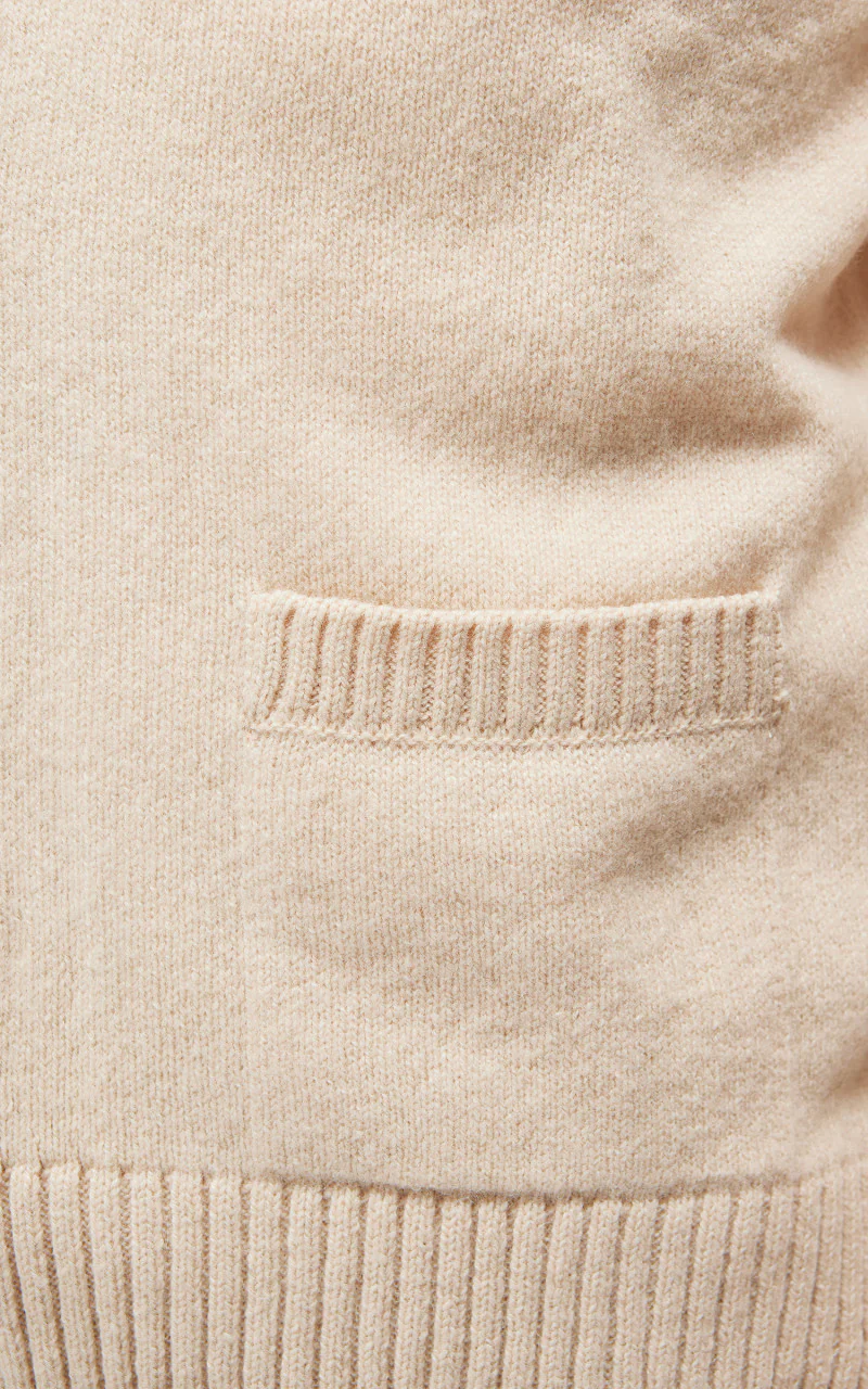 Maison Kitsuné Baby Fox Patch Cosy Cardigan Beige - Image 7