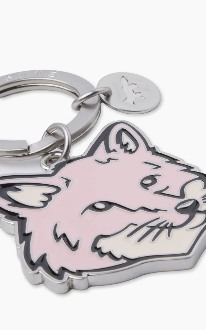 Maison Kitsuné Bold Fox Head Keyring Milkshake - Image 3