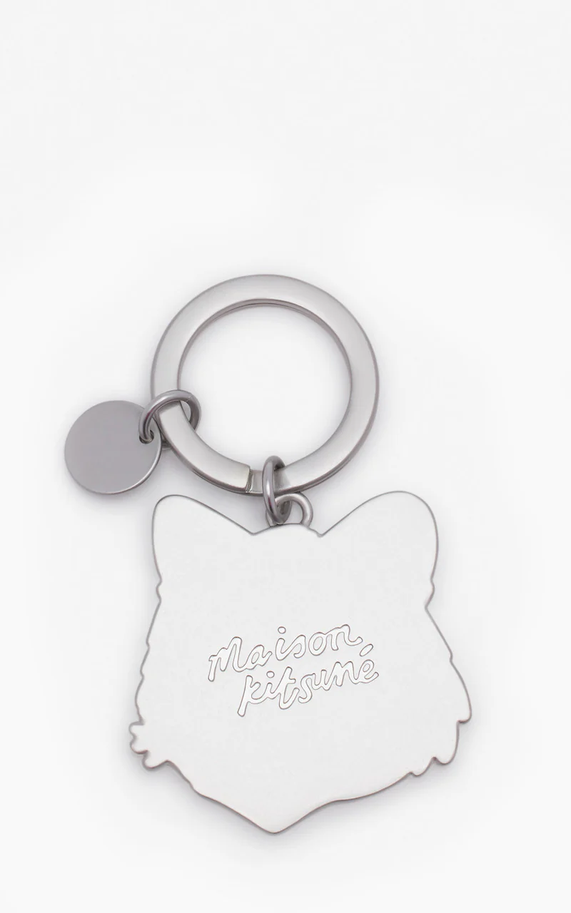 Maison Kitsuné Bold Fox Head Keyring Tobacco - Image 3