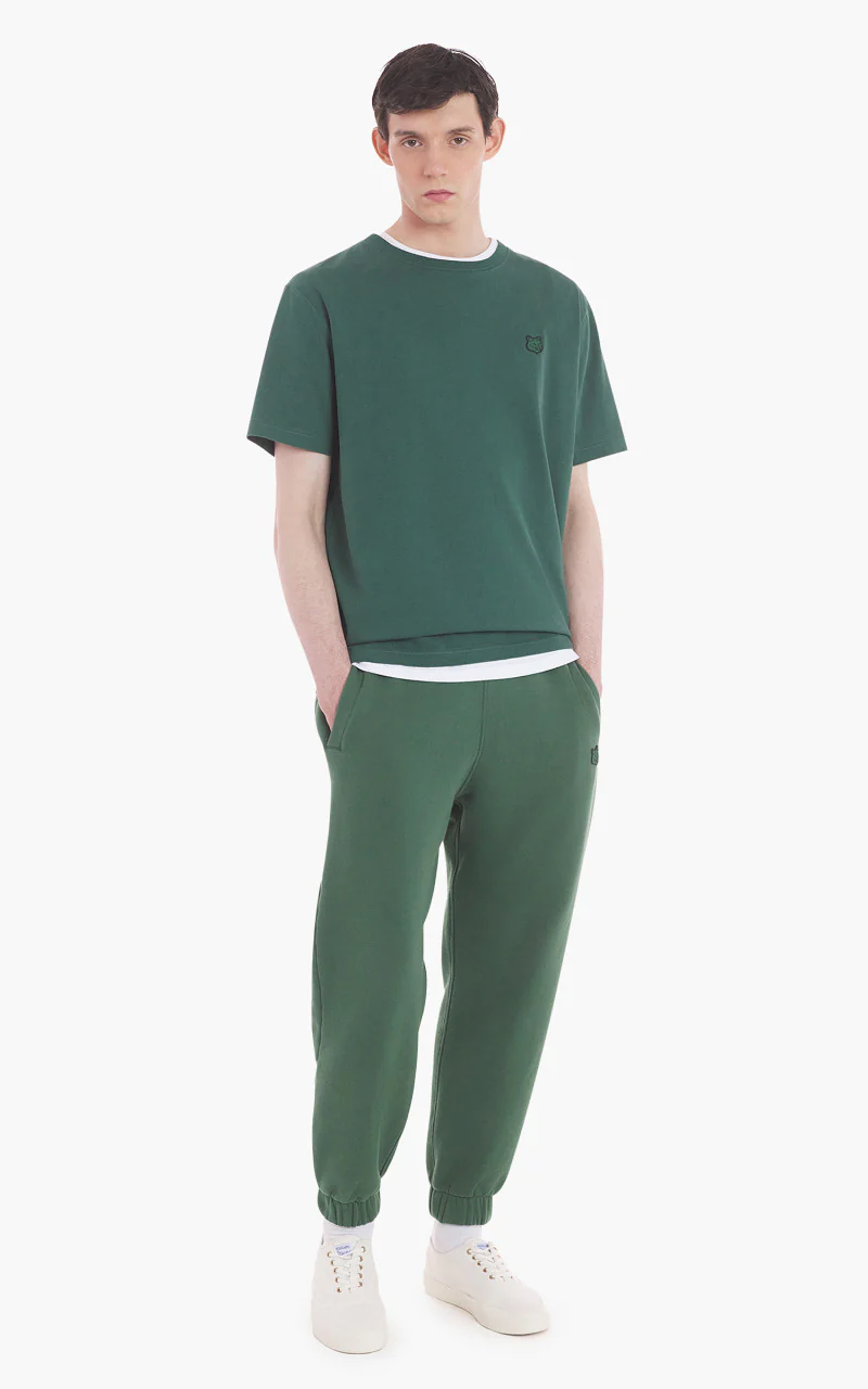 Maison Kitsuné Bold Fox Head Patch Comfort T-Shirt Bottle Green - Image 2
