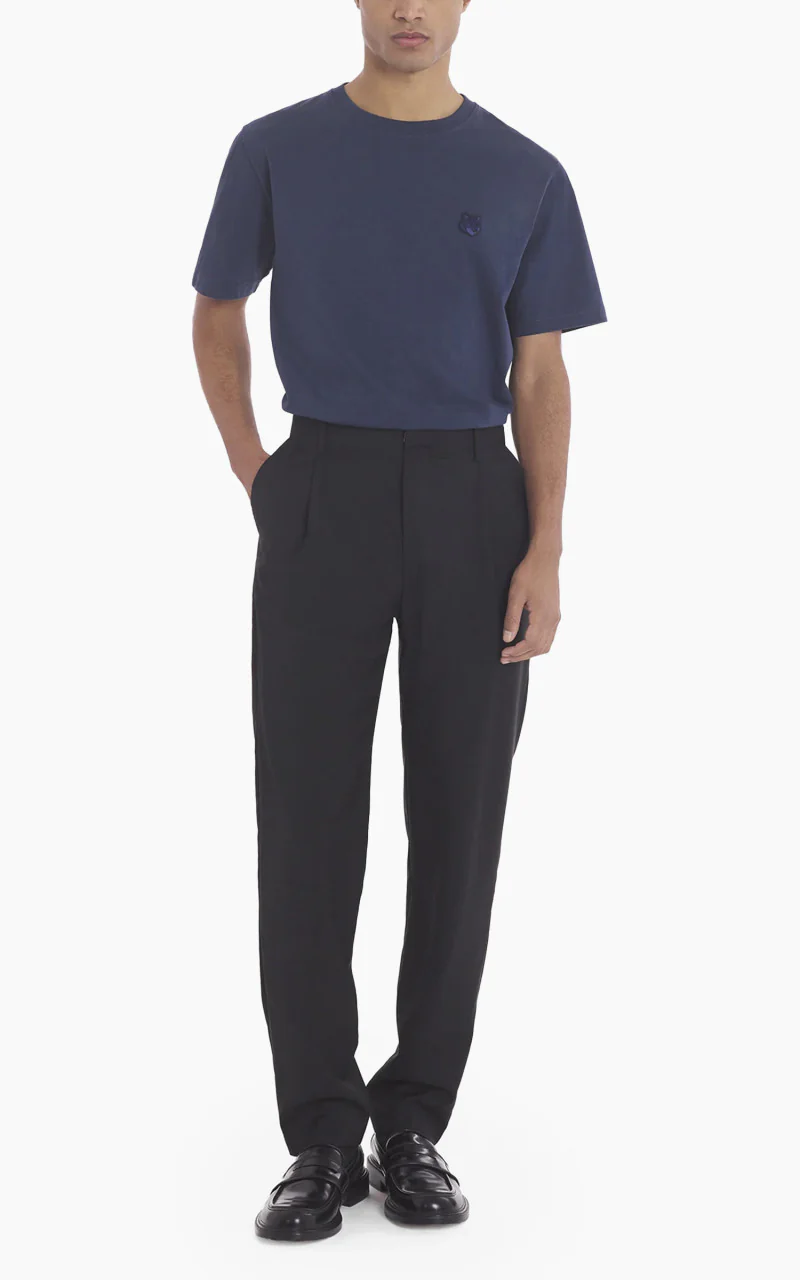Maison Kitsuné Bold Fox Head Patch Comfort T-Shirt Ink Blue - Image 2