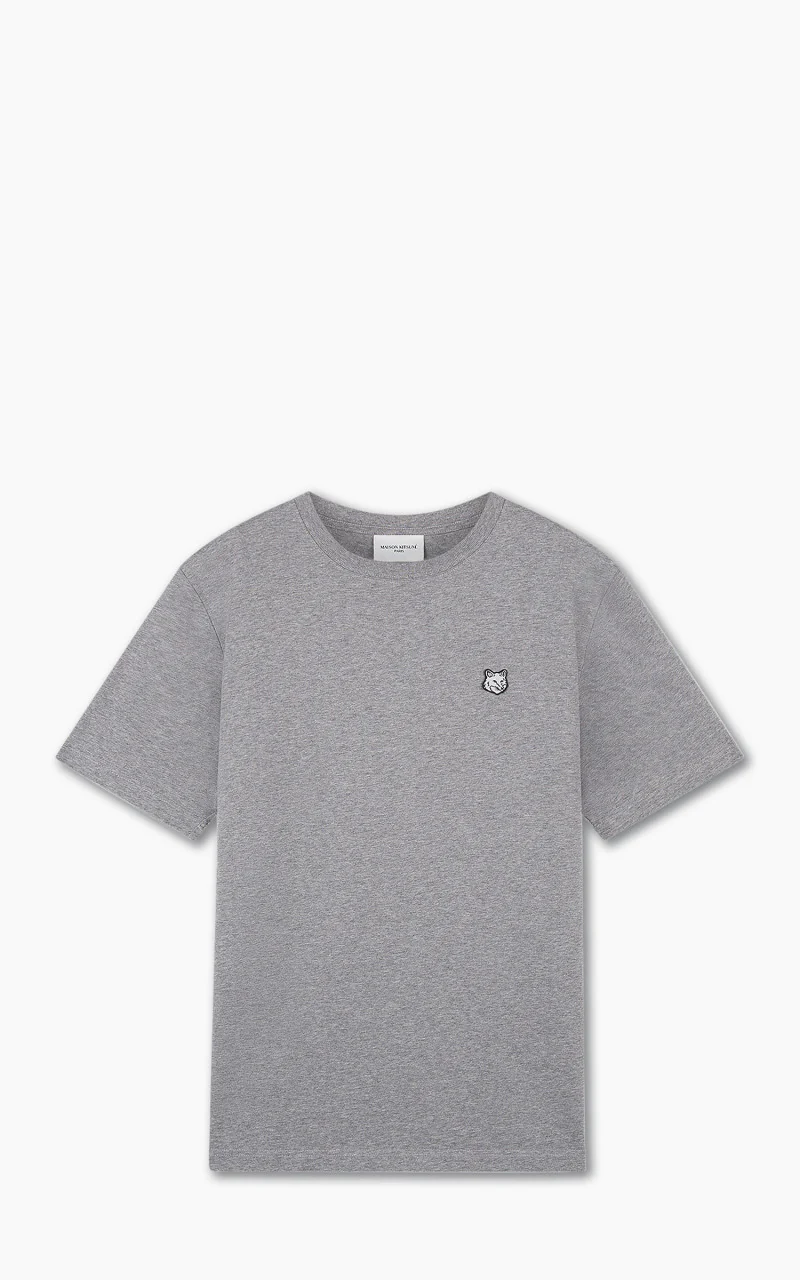 Maison Kitsuné Bold Fox Head Patch Comfort T-Shirt Medium Grey Melange
