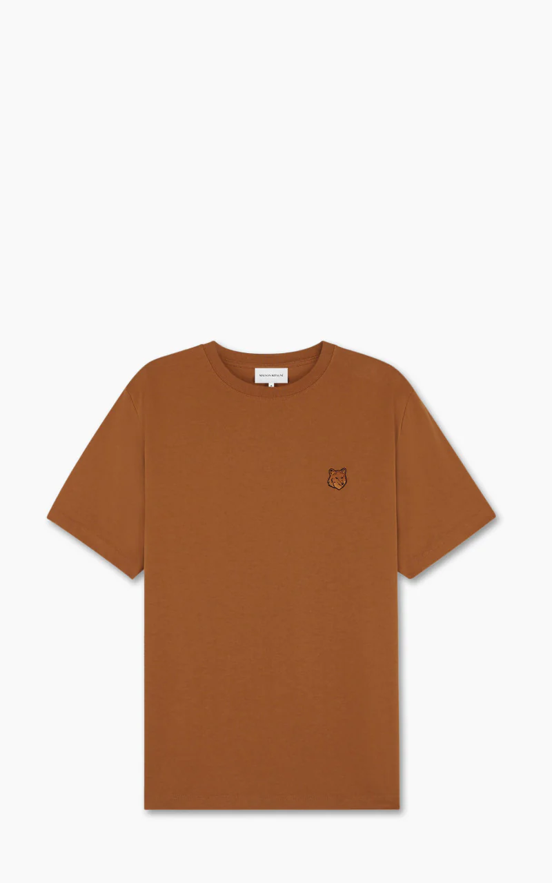 Maison Kitsuné Bold Fox Head Patch Comfort T-Shirt Tobacco