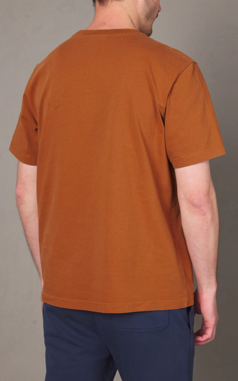 Maison Kitsuné Bold Fox Head Patch Comfort T-Shirt Tobacco - Image 6