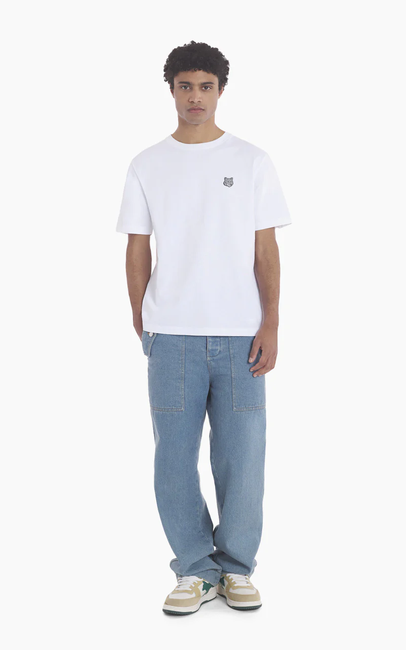 Maison Kitsuné Bold Fox Head Patch Comfort T-Shirt White - Image 2