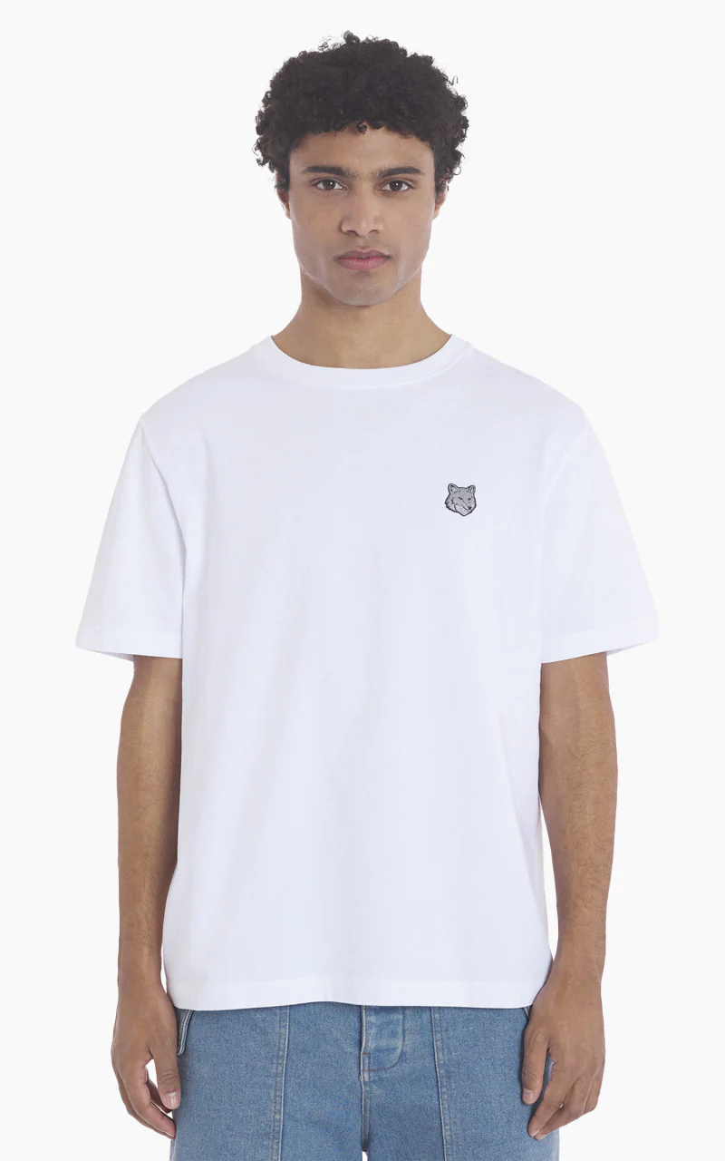 Maison Kitsuné Bold Fox Head Patch Comfort T-Shirt White - Image 3
