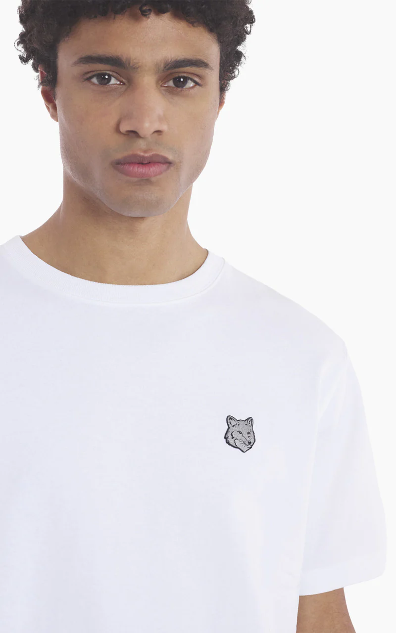Maison Kitsuné Bold Fox Head Patch Comfort T-Shirt White - Image 4