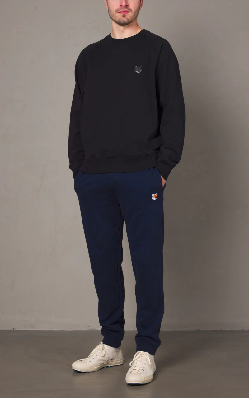 Maison Kitsuné Bold Fox Head Patch Oversize Sweatshirt Black - Image 5