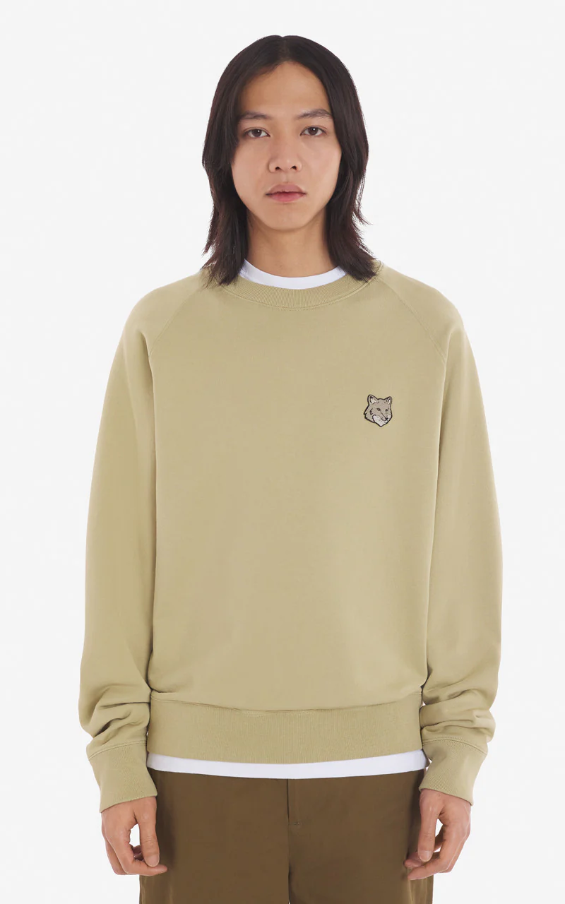 Maison Kitsuné Bold Fox Head Patch Oversize Sweatshirt Canvas - Image 3