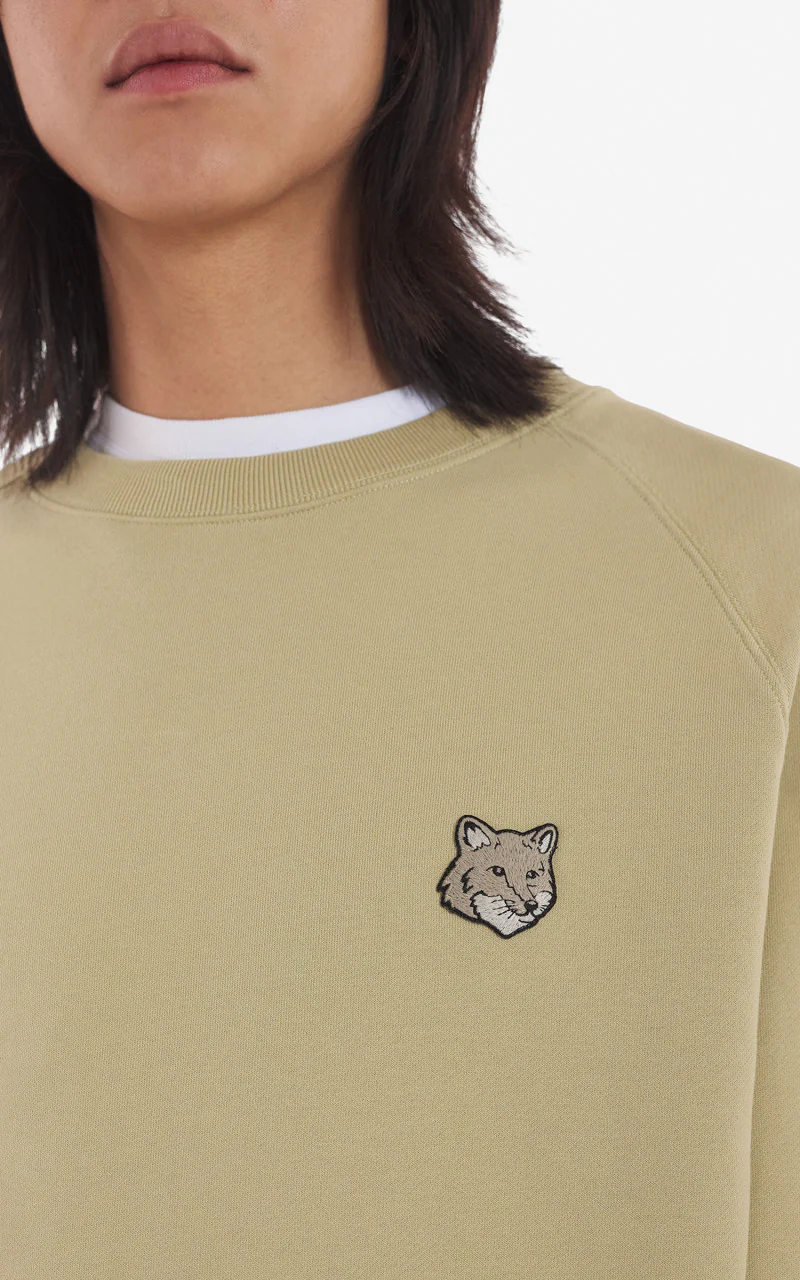 Maison Kitsuné Bold Fox Head Patch Oversize Sweatshirt Canvas - Image 4