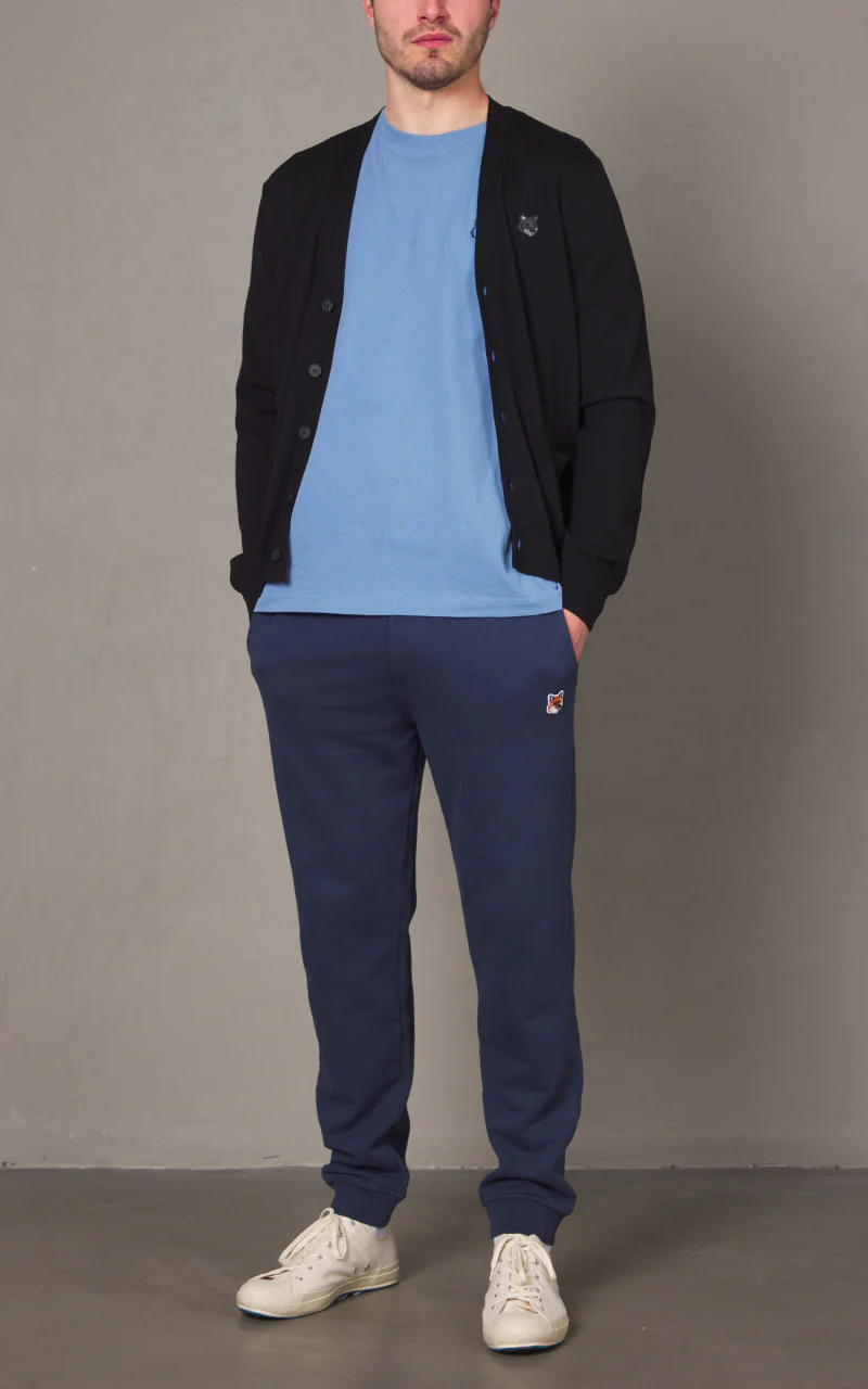 Maison Kitsuné Bold Fox Head Patch Regular Cardigan Black - Image 4