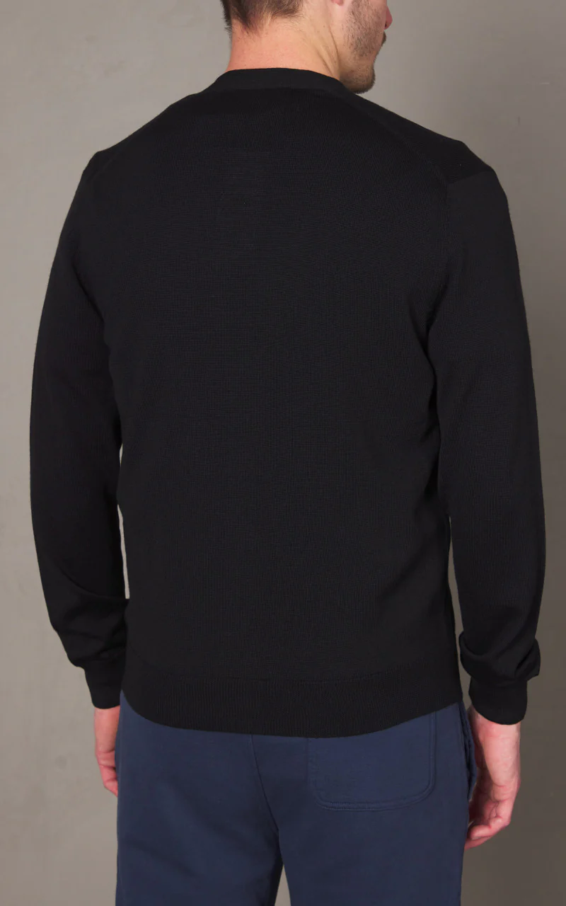 Maison Kitsuné Bold Fox Head Patch Regular Cardigan Black - Image 6