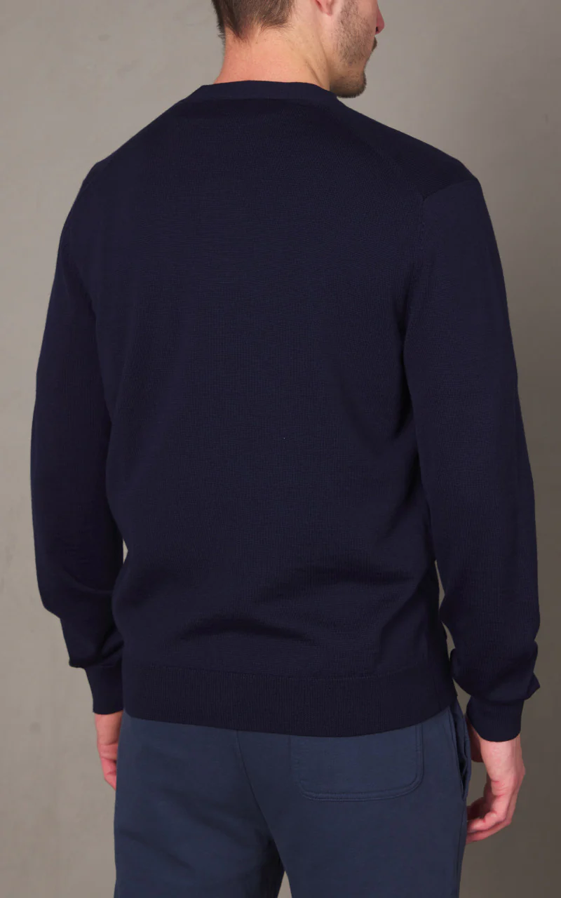 Maison Kitsuné Bold Fox Head Patch Regular Cardigan Ink Blue - Image 6