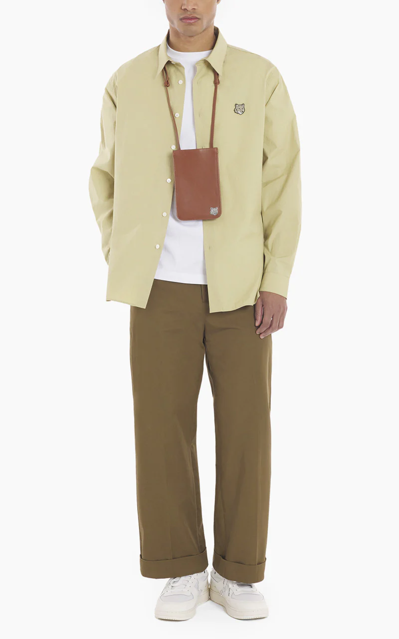 Maison Kitsuné Bold Fox Head Relaxed Shirt Canvas - Image 2