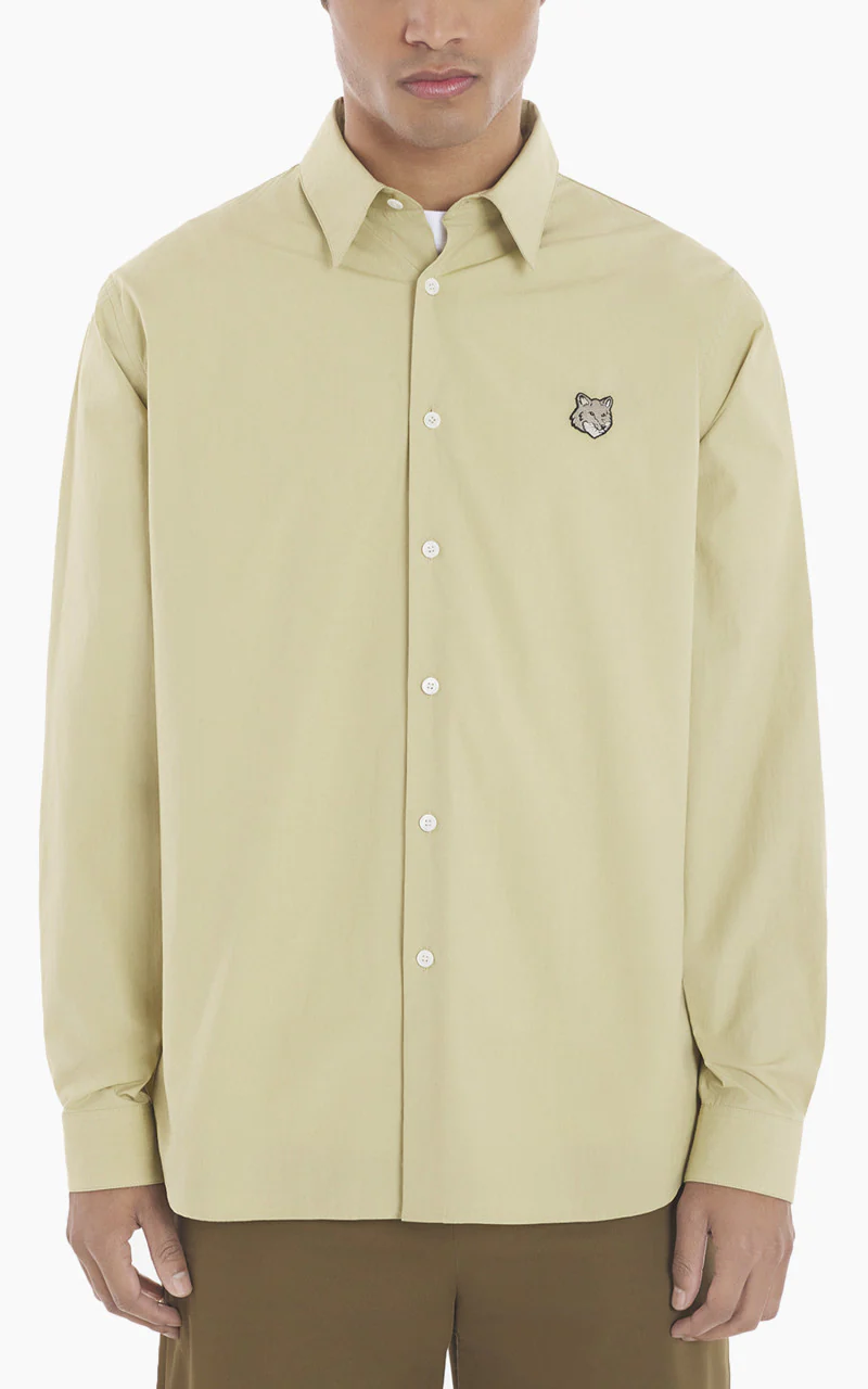 Maison Kitsuné Bold Fox Head Relaxed Shirt Canvas - Image 4