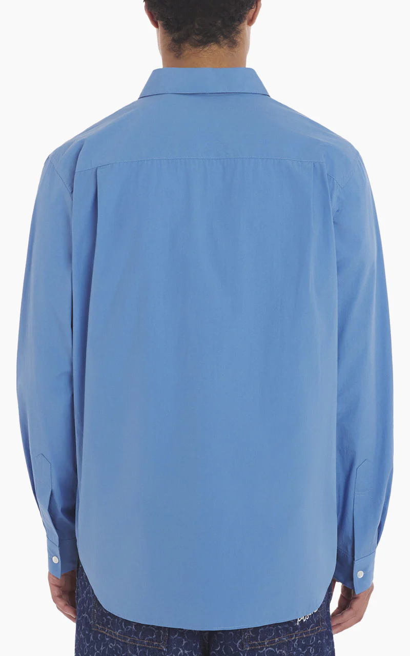 Maison Kitsuné Bold Fox Head Relaxed Shirt Drifter Blue - Image 6