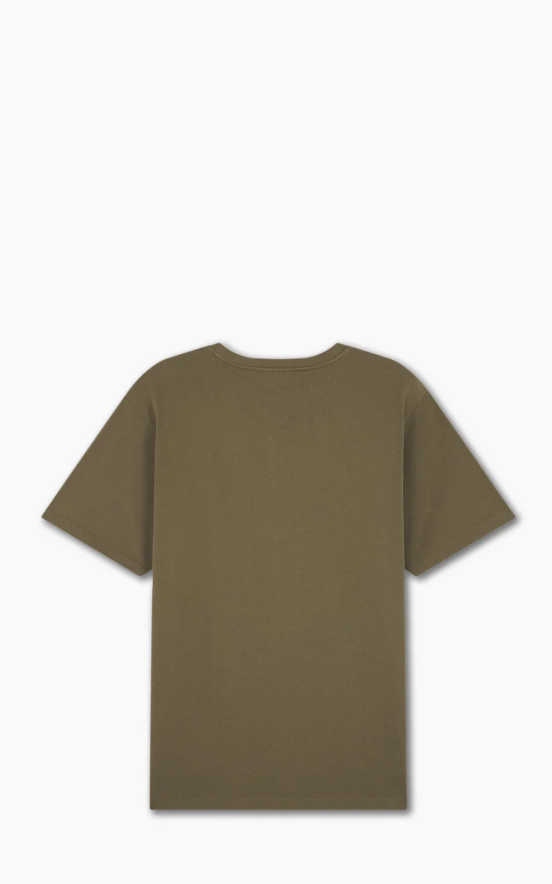 Maison Kitsuné Campus Fox Relaxed T-Shirt Khaki - Image 3