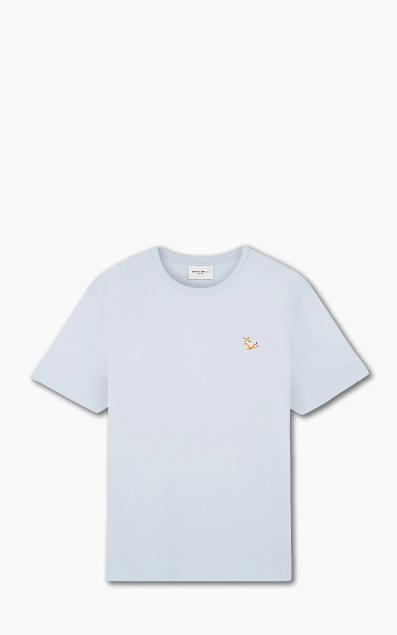 Maison Kitsuné Chillax Fox Patch Regular T-Shirt Sky Blue