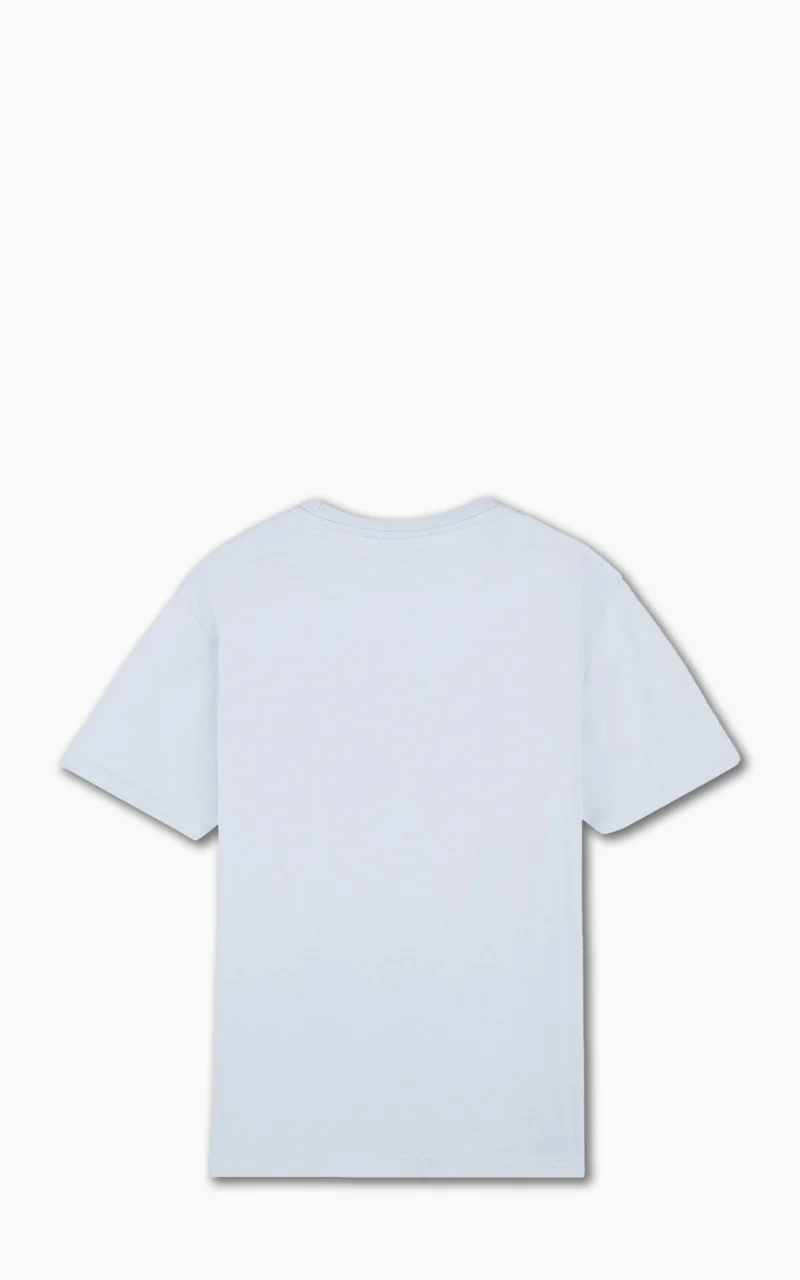 Maison Kitsuné Chillax Fox Patch Regular T-Shirt Sky Blue - Image 3