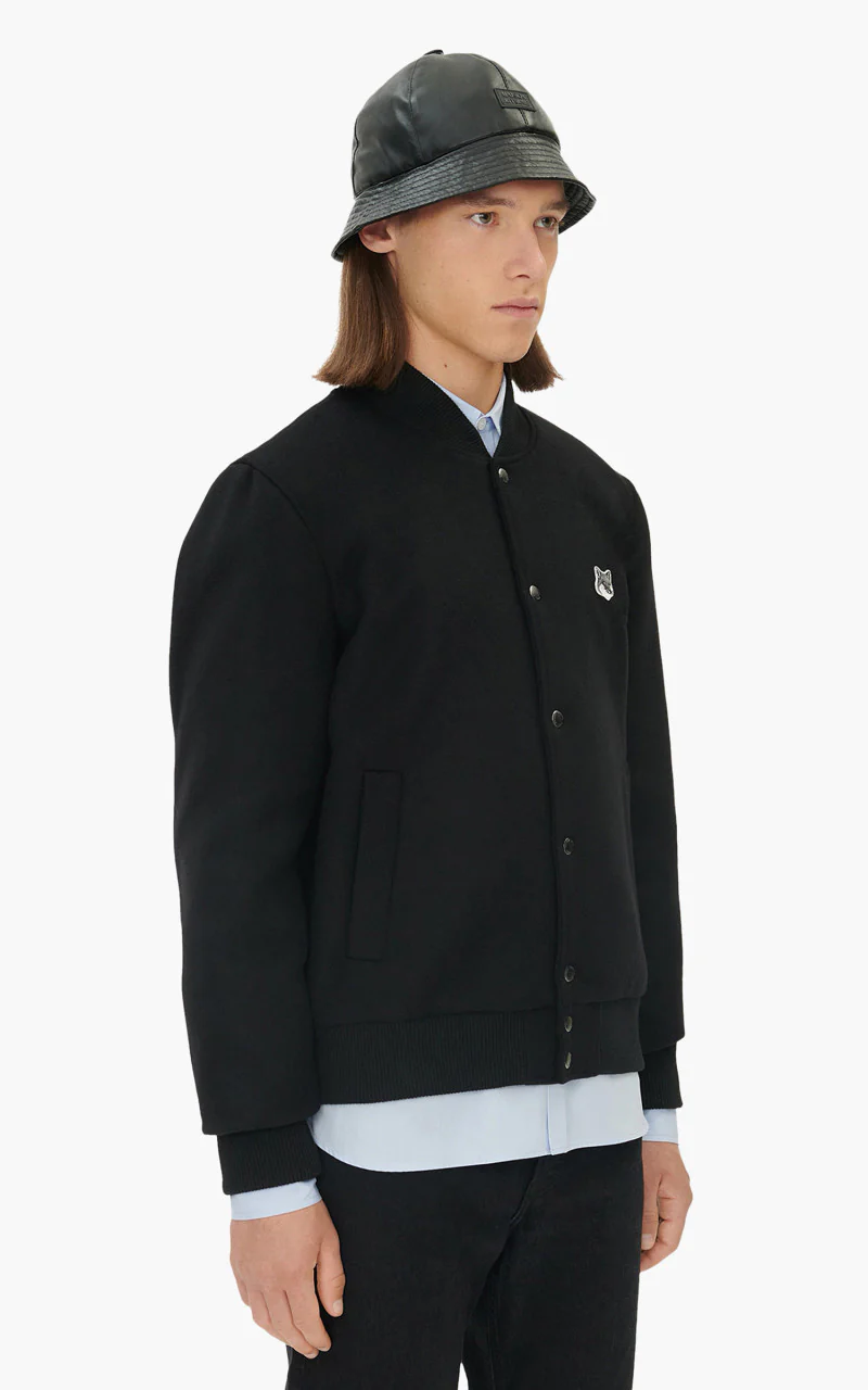 Maison Kitsuné Classic Teddy Jacket Black - Image 5