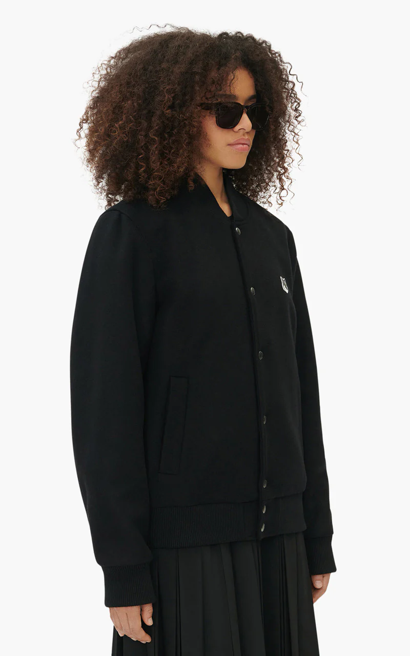 Maison Kitsuné Classic Teddy Jacket Black - Image 6