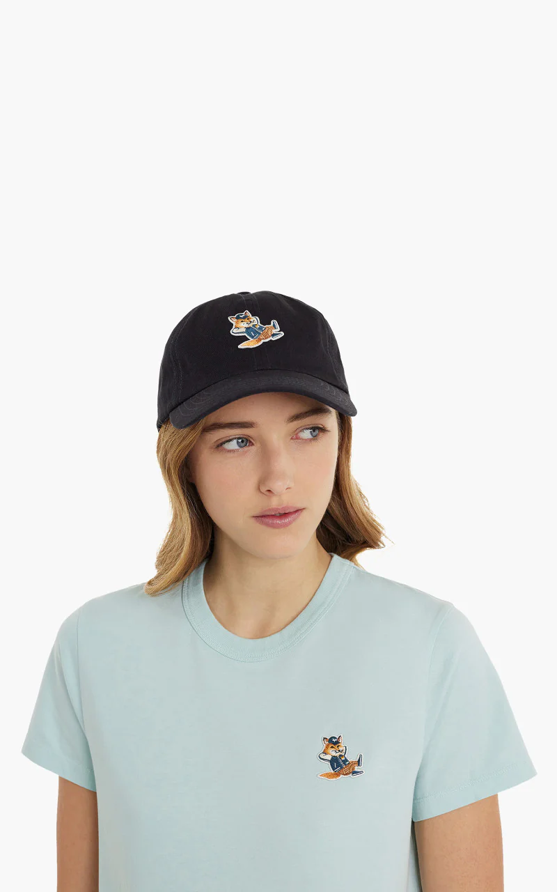 Maison Kitsuné Dressed Fox 6P Cap Navy - Image 4