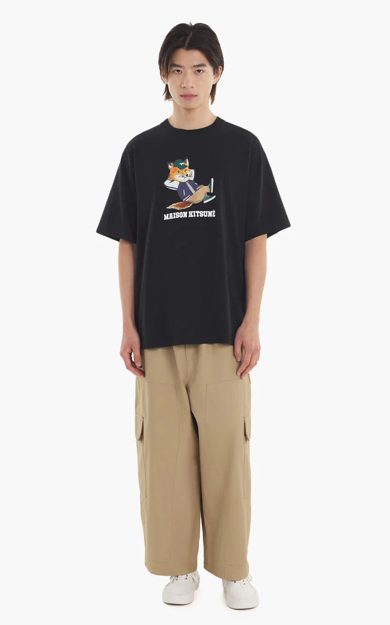 Maison Kitsuné Dressed Fox Easy T-Shirt Black - Image 2