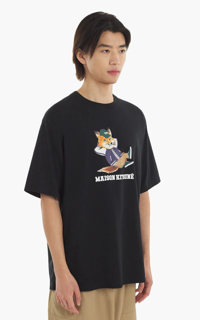 Maison Kitsuné Dressed Fox Easy T-Shirt Black - Image 3