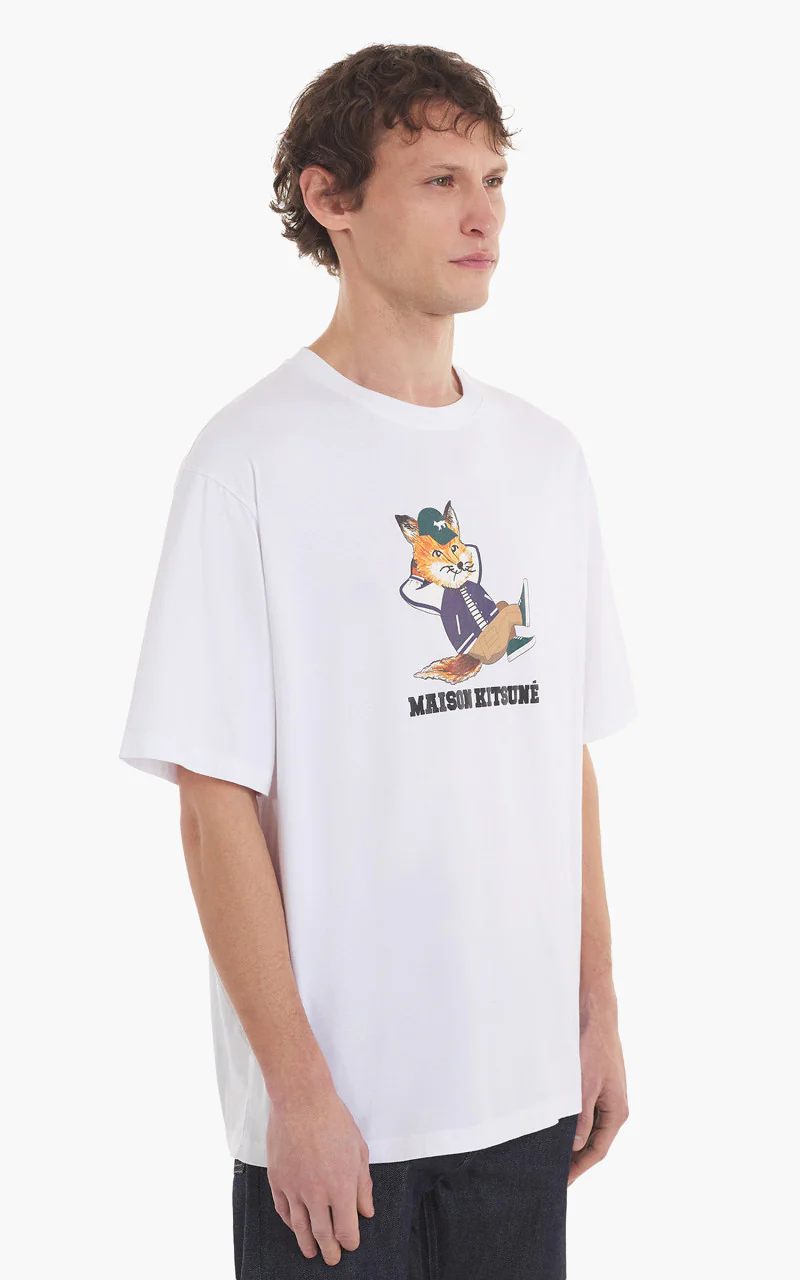 Maison Kitsuné Dressed Fox Easy Tee-Shirt White - Image 2