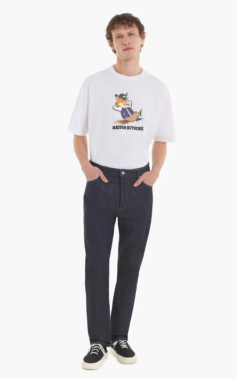 Maison Kitsuné Dressed Fox Easy Tee-Shirt White - Image 3