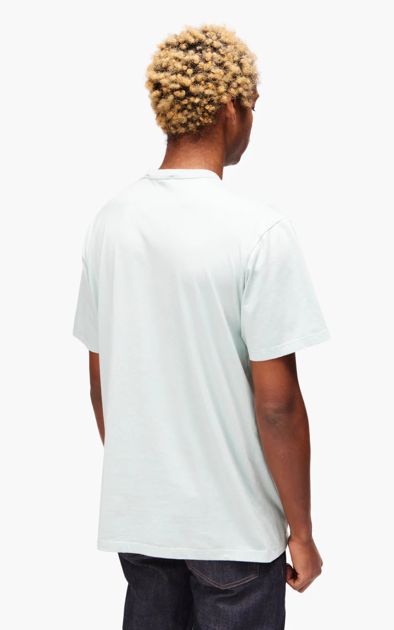 Maison Kitsuné Dressed Fox Patch Classic T-Shirt Blue Haze - Image 5