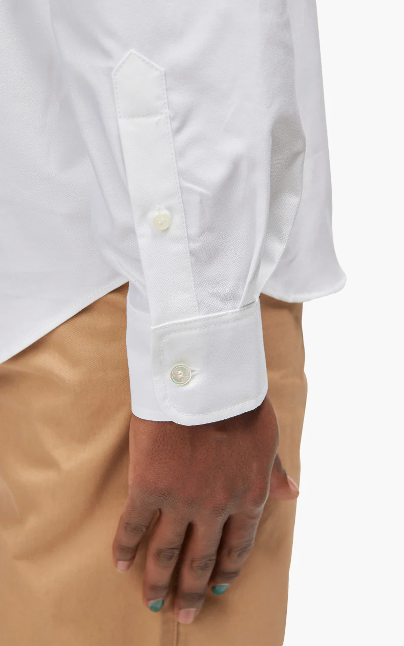 Maison Kitsuné Dressed Fox Patch Relaxed Shirt White - Image 8