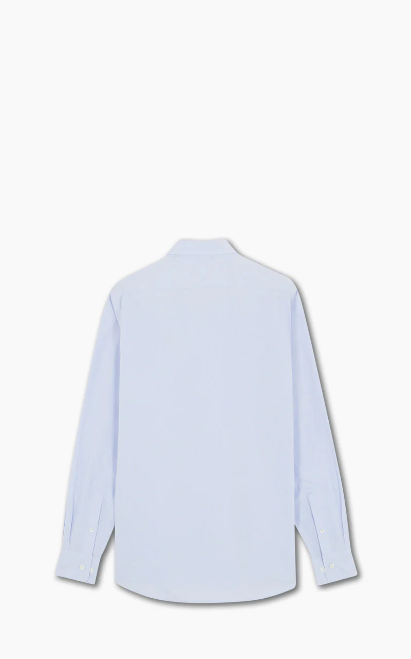 Maison Kitsuné Fox Head Embroidery Classic Shirt Light Blue - Image 3