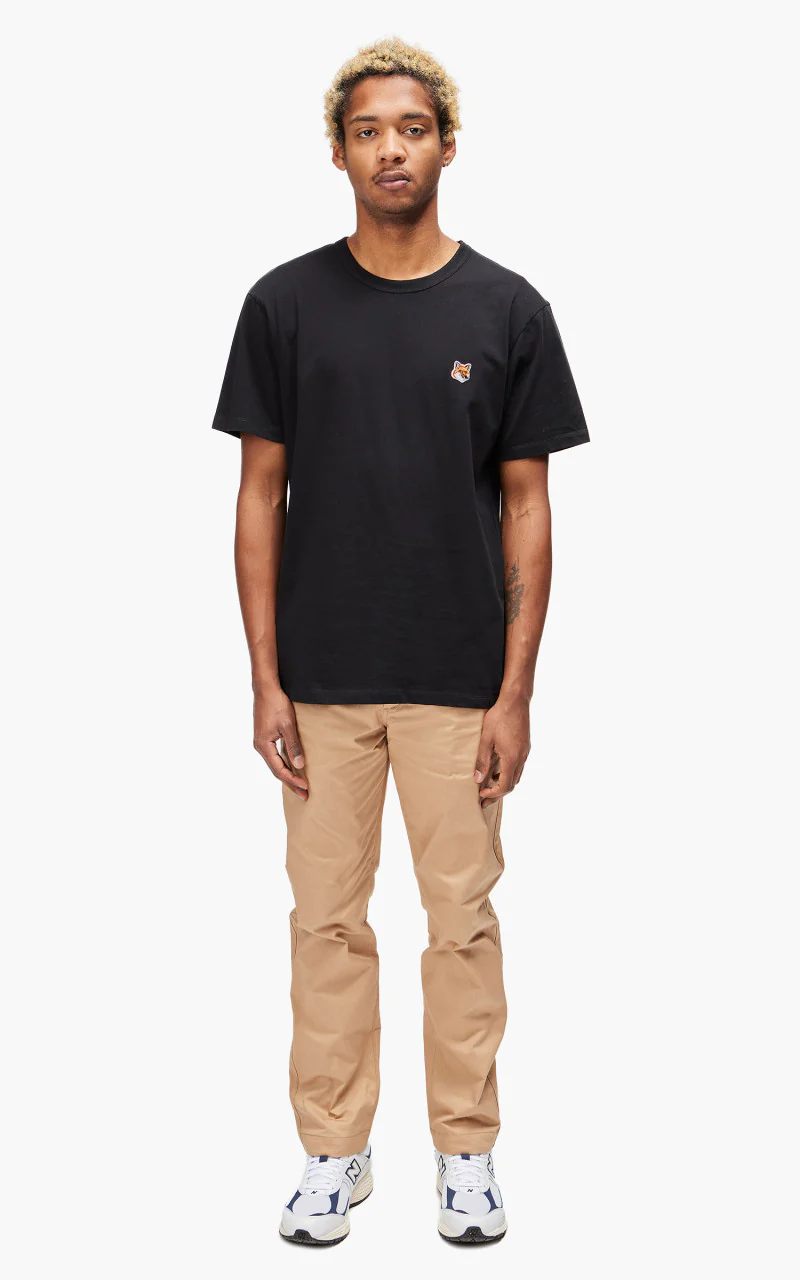 Maison Kitsuné Fox Head Patch Classic T-Shirt Black - Image 2
