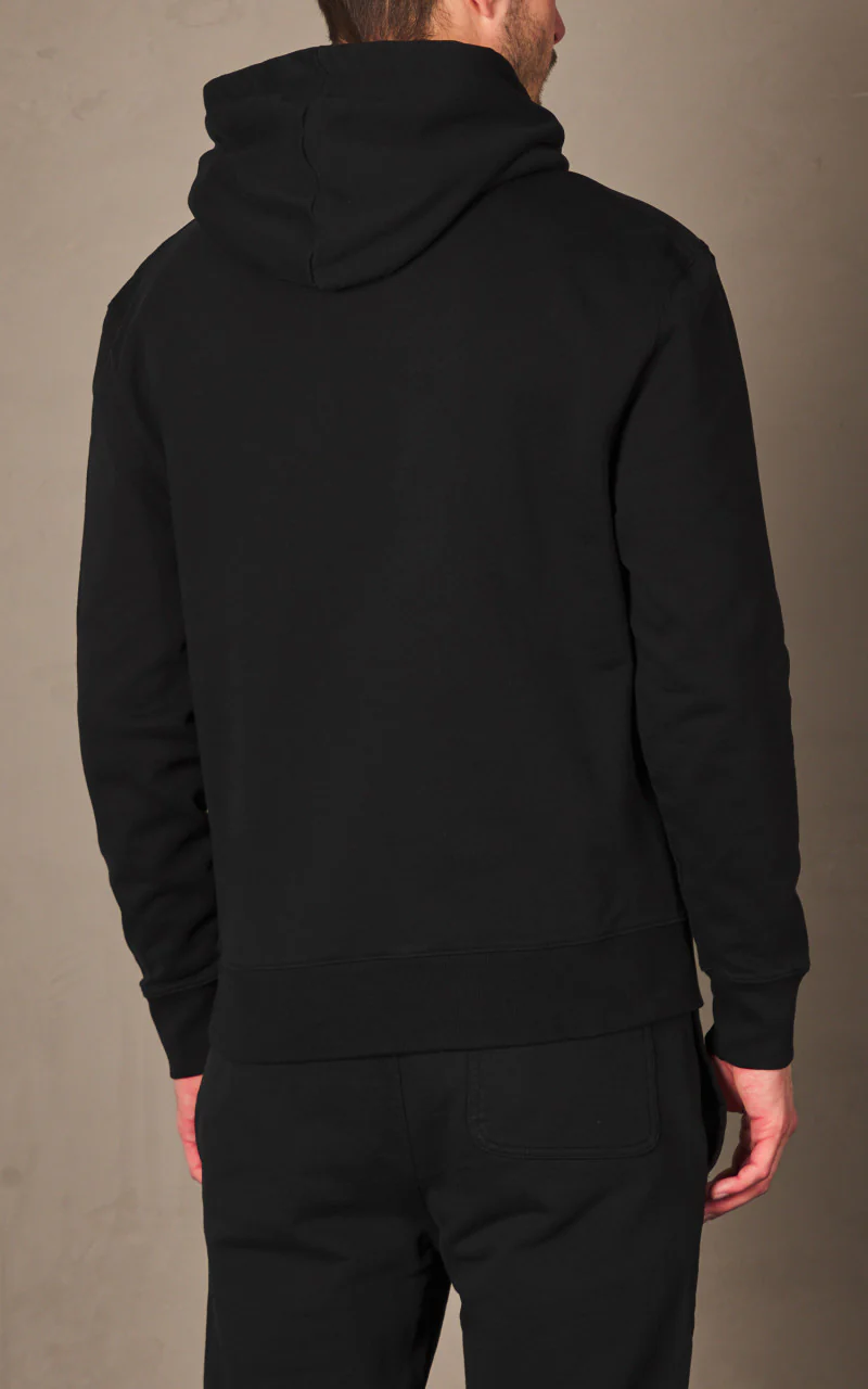 Maison Kitsuné Fox Head Patch Regular Hoodie Black - Image 6