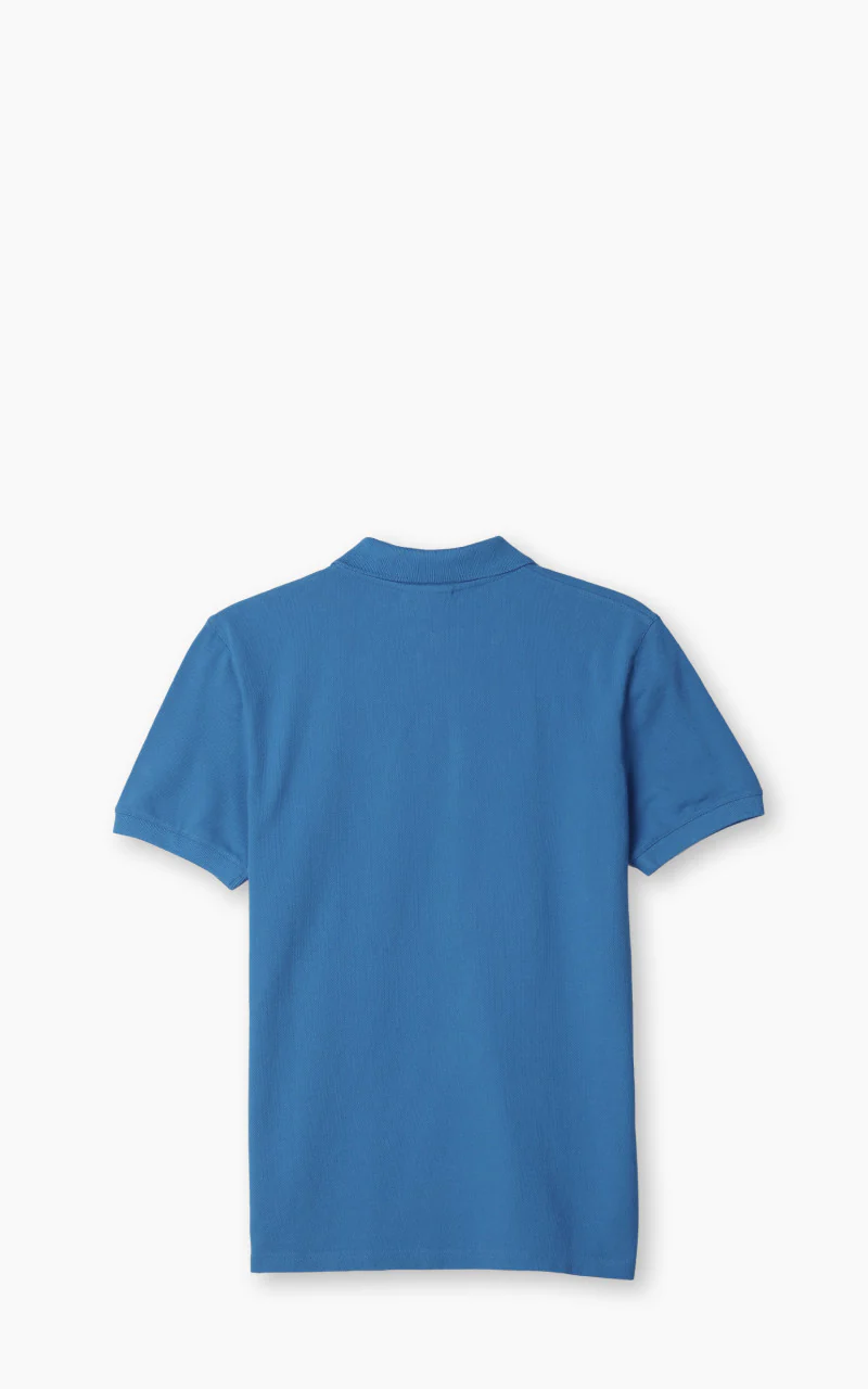 Maison Kitsuné Fox Head Patch Regular Polo Enamel Blue - Image 3