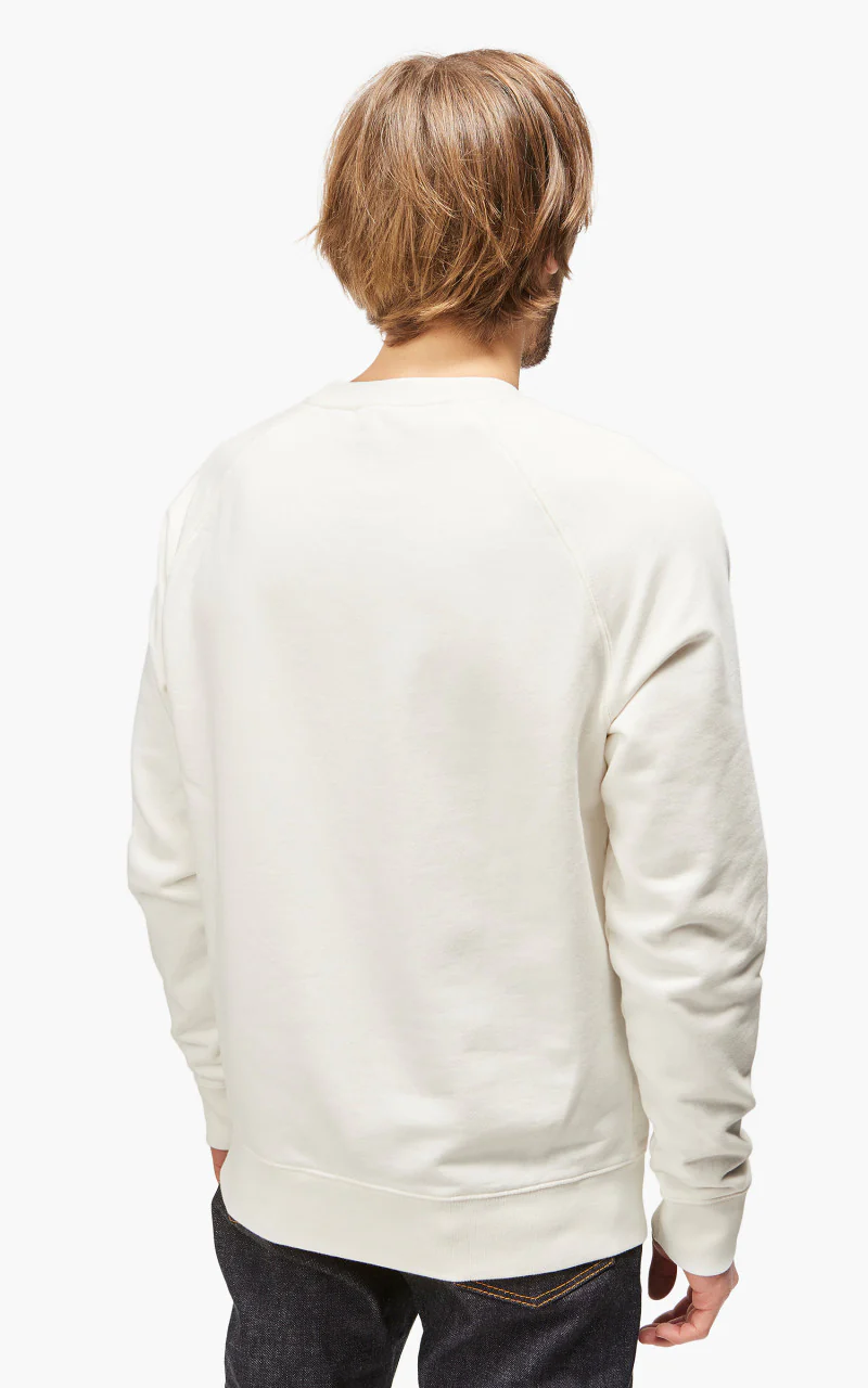 Maison Kitsuné Handwriting Clean Sweatshirt Ecru - Image 6